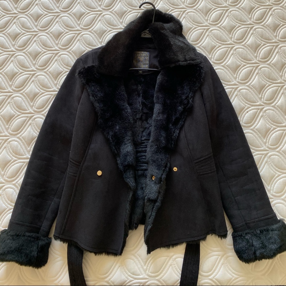 Guess black coat